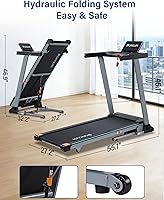 Vista 7 de Caminadora inteligente de 47.3 pulgadas con inclinación automática y aplicación Bluetooth, caminadora de 3.5 HP para el hogar, capacidad