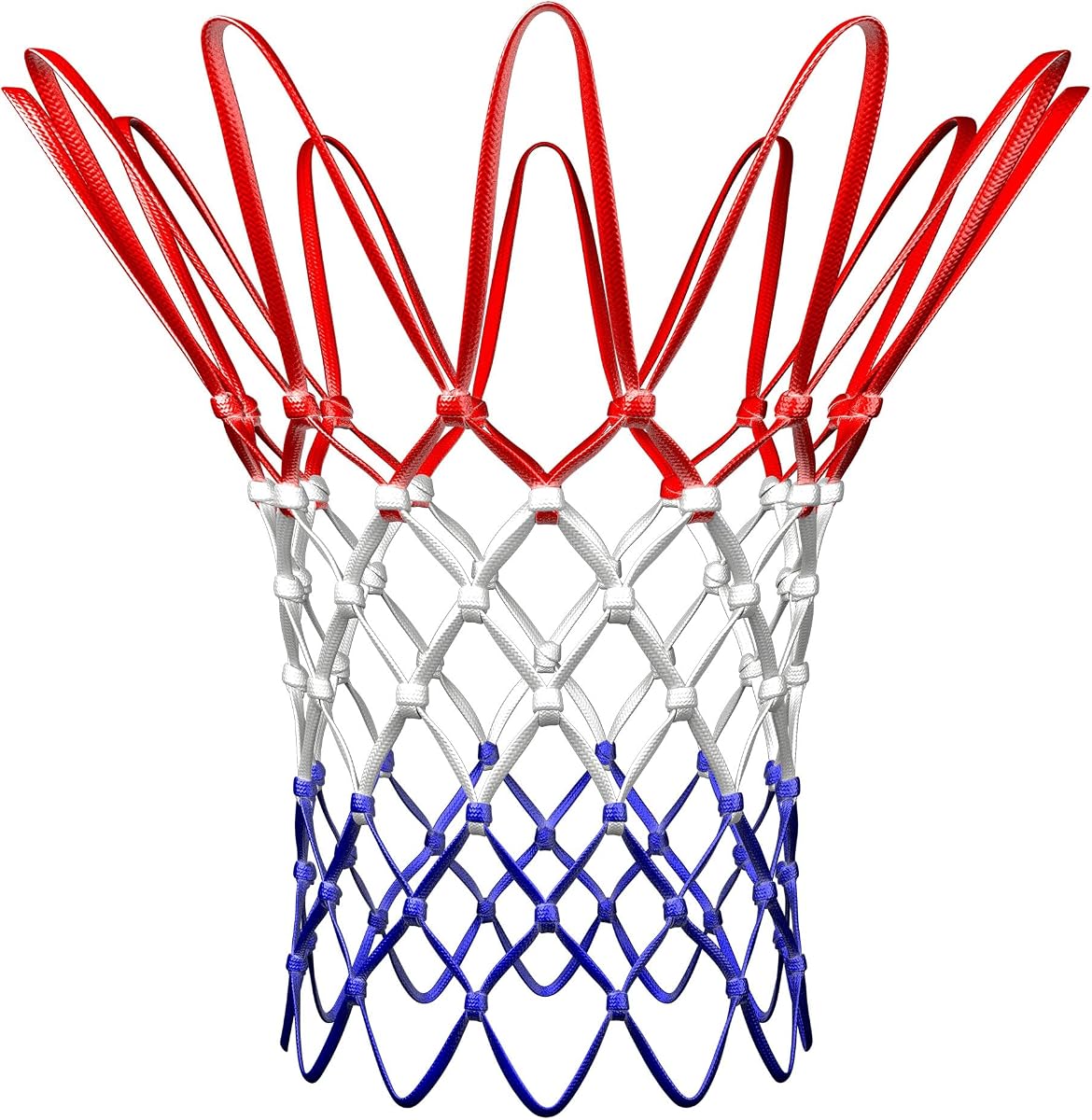 Red de baloncesto Spalding | 12 bucles | Se adapta a llantas estándar para interiores o exteriores | Reemplazo de la red del aro de baloncesto