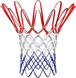 Spalding 12-Loop Basketball Net Replacement - Fits Standard Indoor & Outdoor Rims - Durable Weather-Resistant Hoop Net