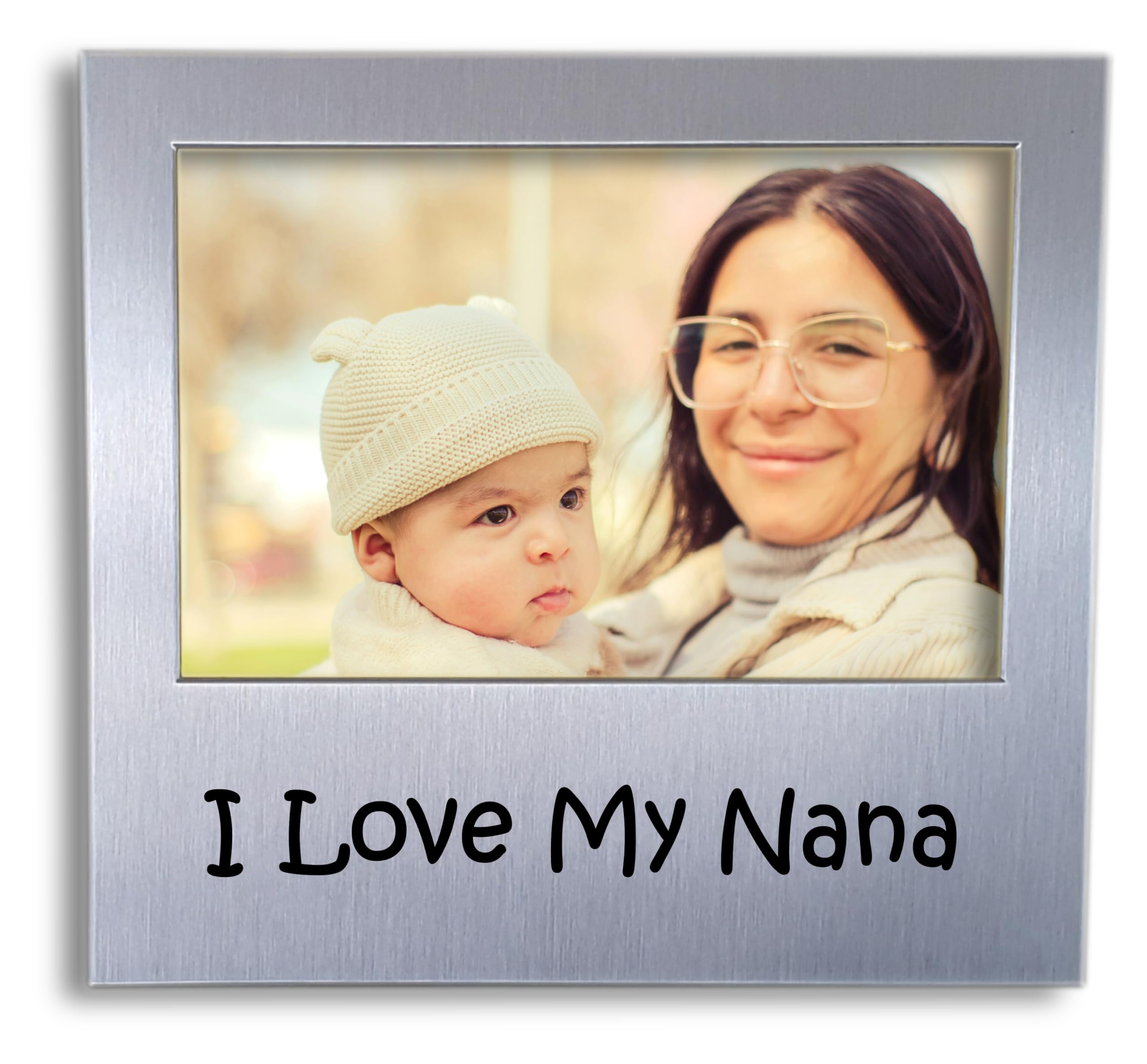 I Love My Nana Photo Frame - Birthday Gift For Nana - Mothers Day Present Idea - Picture Frame Gift for Nan Granny Nanny Grandmother - 5 x 3.5 inch