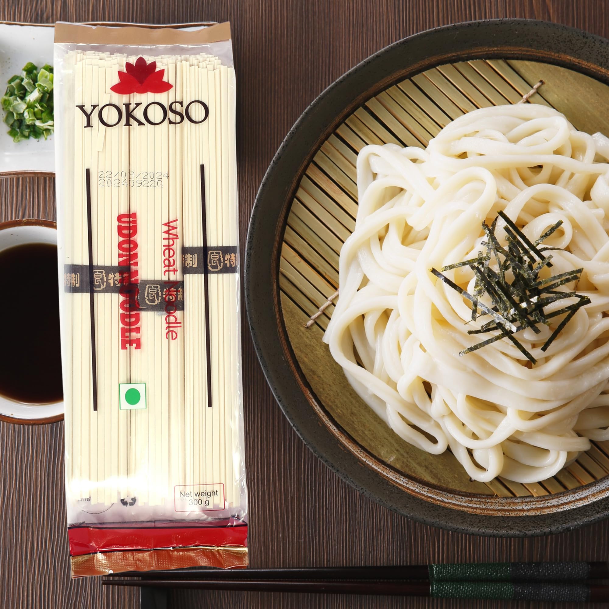 Yokoso Japanese Udon Noodles, Pack of 2, White, 10.58 oz ℮ 300 g 1