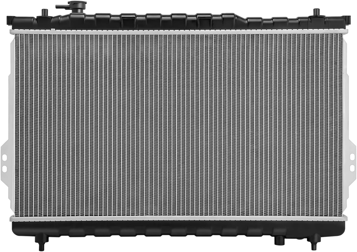 DNA MOTORING 1 Row Aluminum Cooling Radiator Compatible with Hyundai Santa Fe 3.5L 2003-2006, 2531026300, OEM-RA-2759