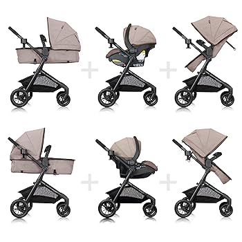 ベビーカー・バギー Evenflo Pivot Modular Travel System Pivot Modular Travel System with LiteMax Infant Car Seat