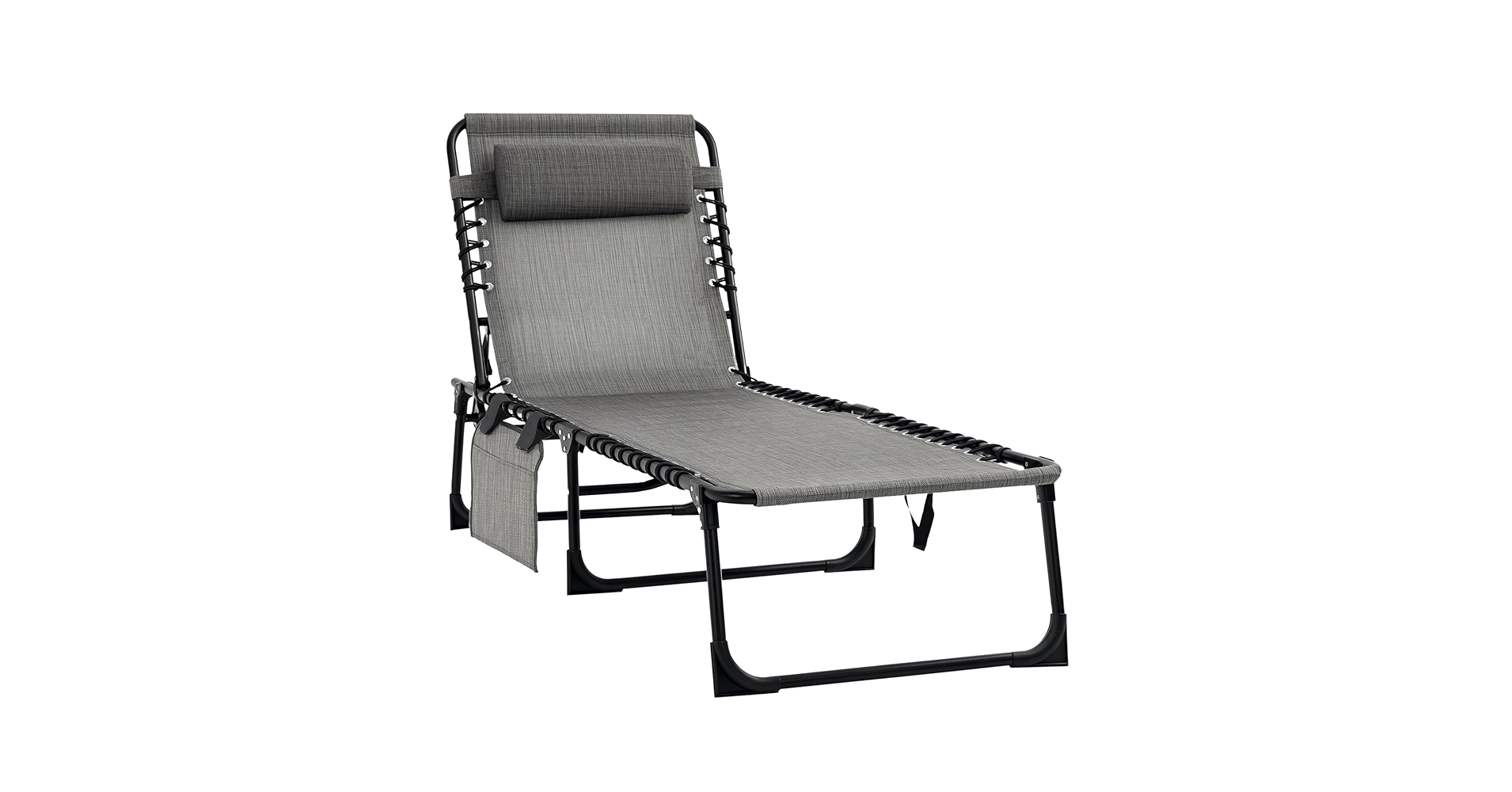 Outsunny Outdoor PE Rattan Wicker Sun Chaise Lounger Recliner Garden Chair With 5 Level Adjustable Backrest And 2~17ahc4a75vg01