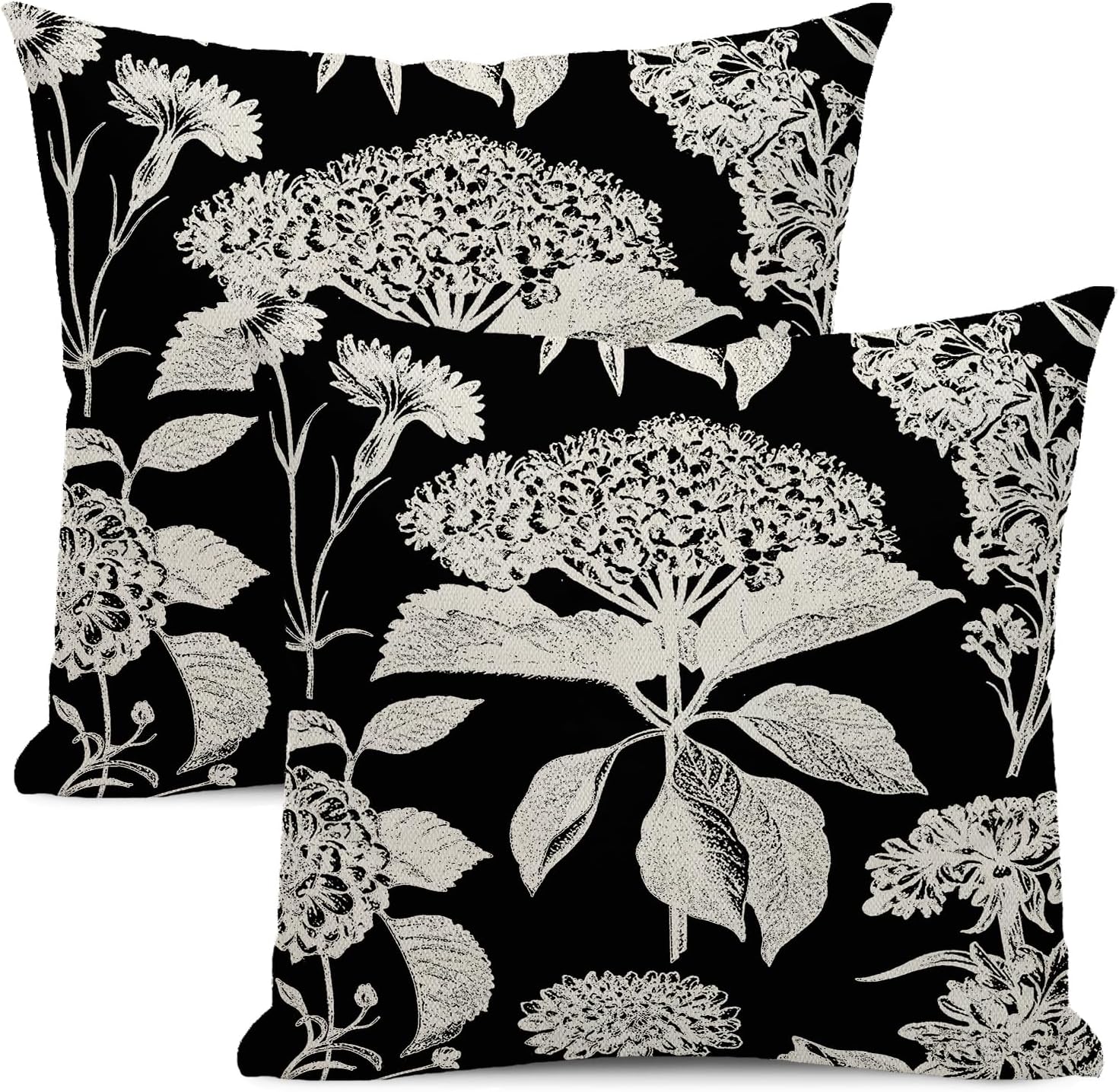 Black-vintage Floral