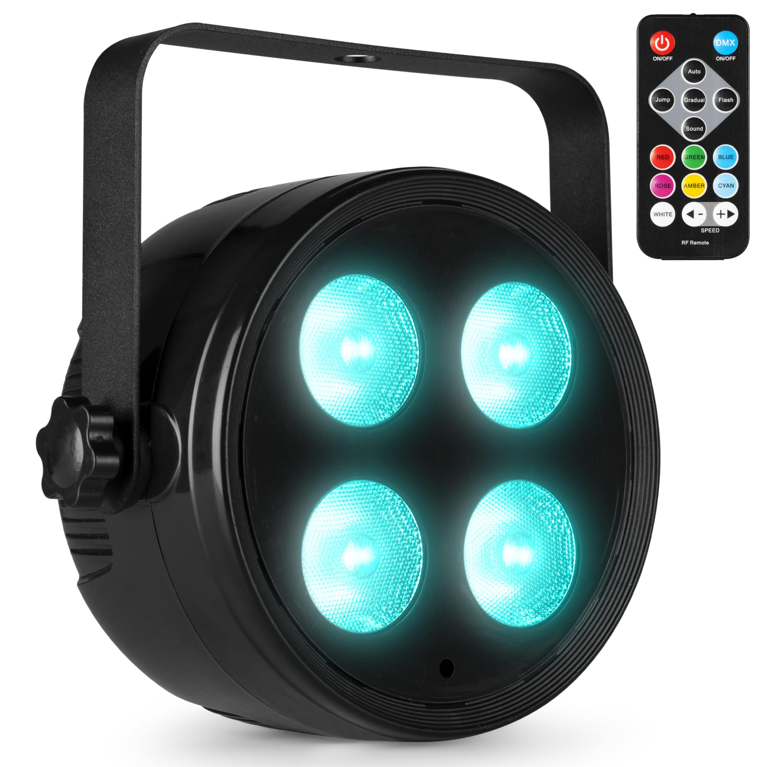 Fuzzix PLF20 Foco PAR LED RGBAW-UV 4x12W con mando