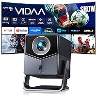 Proiettore 4K【1400 ANSI/Vidaa Sistema】Dolby Audio Proiettore Auto Focus e Keystone