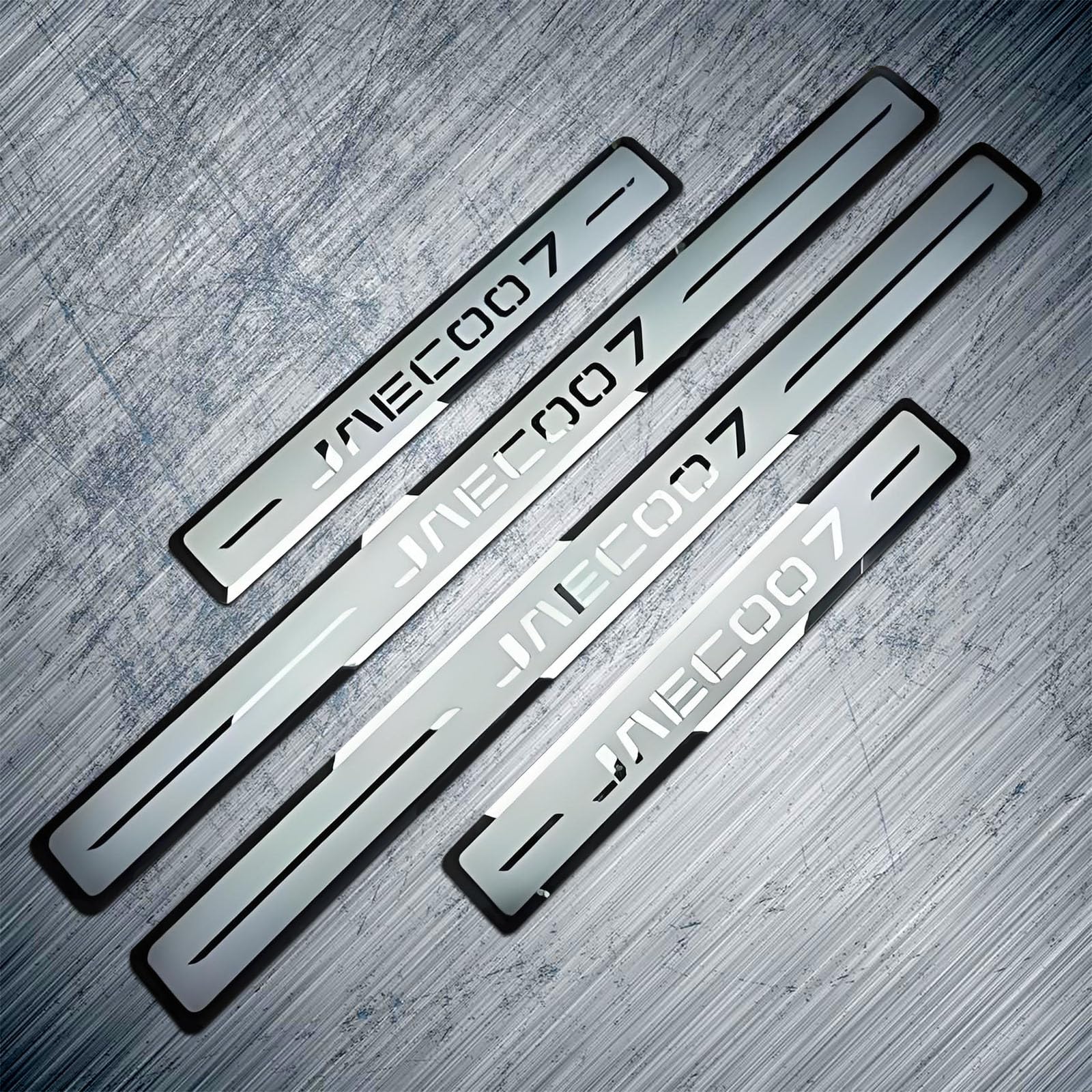 Wenineties Normal Car Door Sill Protector For Jaecoo 7 J7 2025 Accessories (4Pcs), Stainless Steel Car Sill Protectors Strips Welcome Pedal Accessories