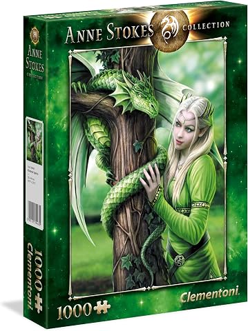Clementoni - 1000 Parça Anne Stokes Yetişkin Puzzle - Kindred Spirits