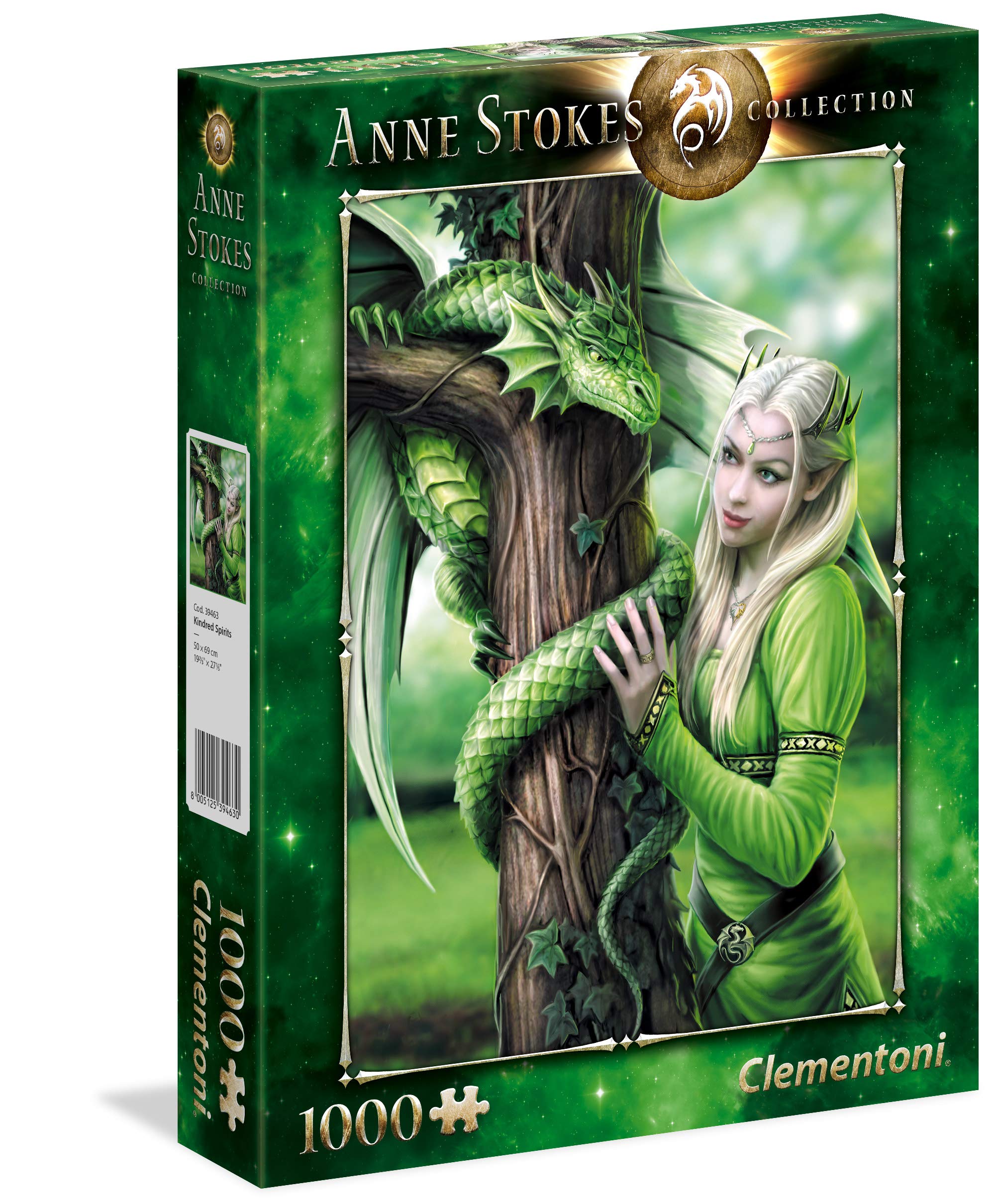 Clementoni - 1000 Parça Anne Stokes Yetişkin Puzzle - Kindred Spirits