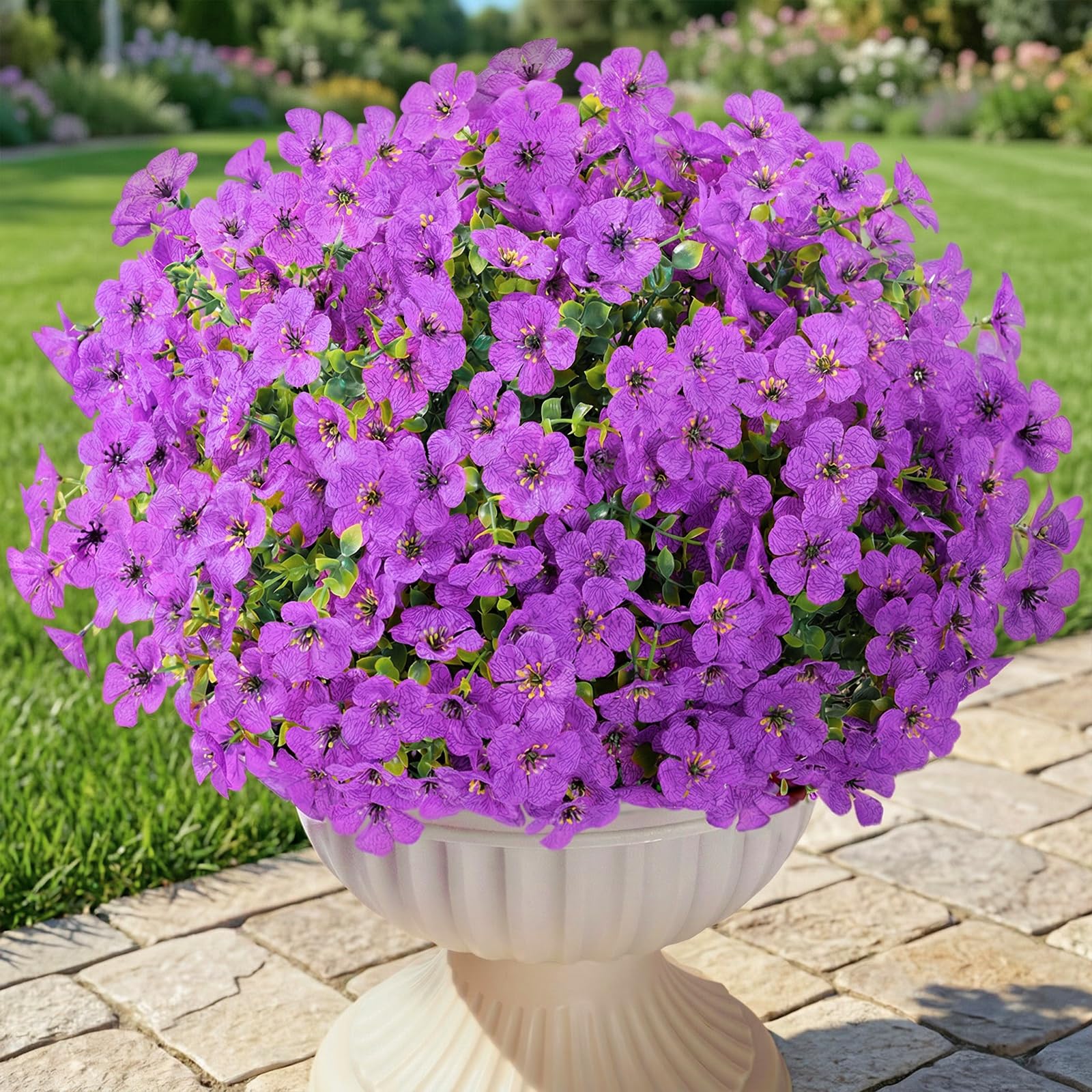 Lifewit 12 bundles plastic daisy flowers