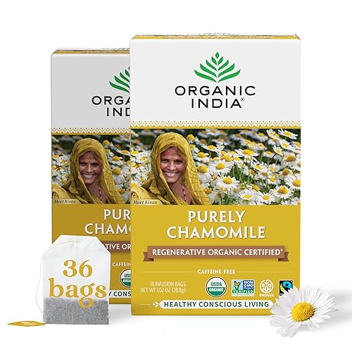 Vista 14 de Organic India Tulsi - Té de hierbas original, albahaca, alivio del estrés y energizante, apoyo inmunológico, adaptógeno, vegano, certificado