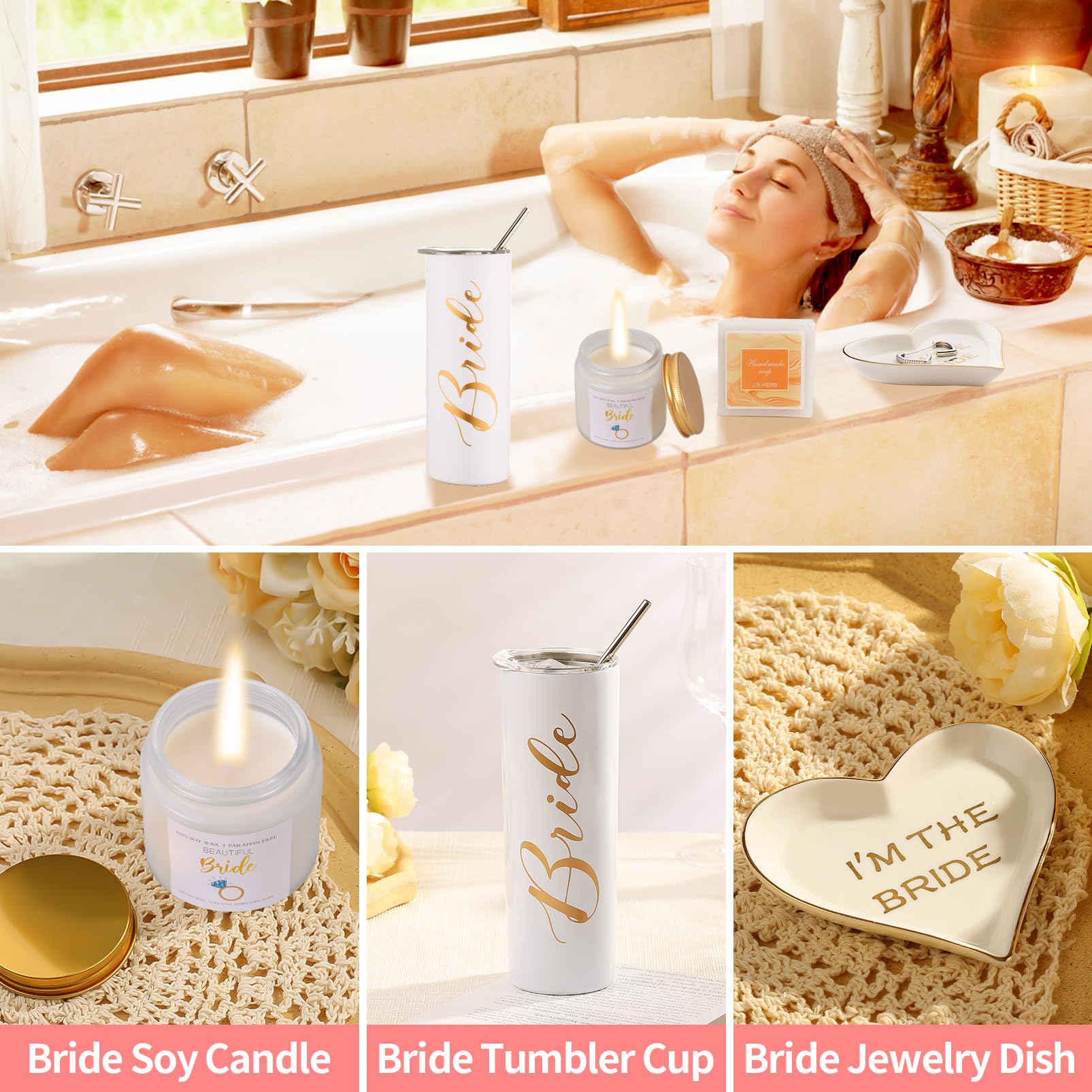 Weinglas "The One Where I'm The Bride" – 340 Ml, Isoliert, Edelstahl, Geschenk Für Braut & Verlobte