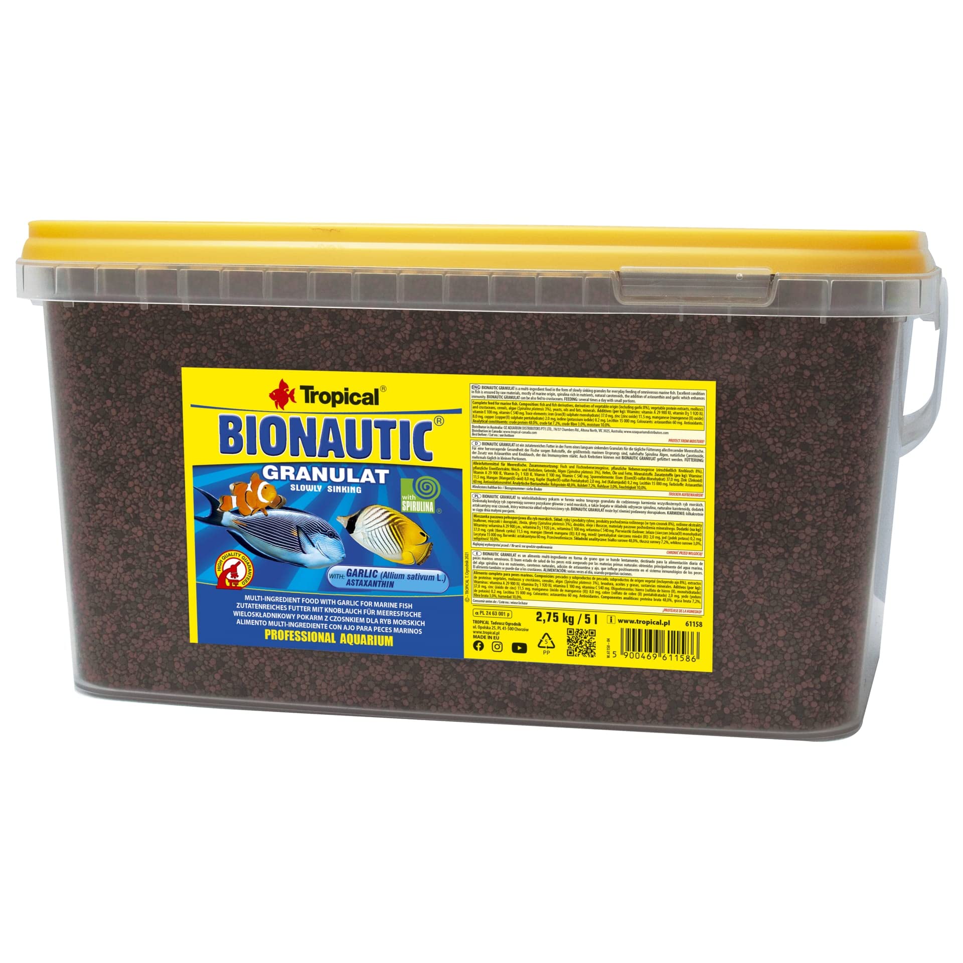 Tropical Bionautic Granulate Feed for Small to Medium