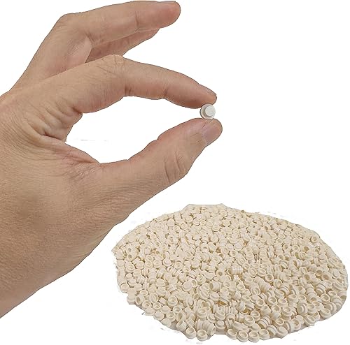 Miniatura 4 de Minizfigs 1050 platos redondos blancos de 1 x 1  Piezas y piezas de bloques de construcción a granel, piezas de puntos, tachuelas circulares, placa