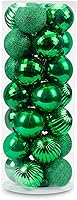 Vista 7 de 28 bolas de Navidad de 2.36”, irrompibles, con 4 acabados clásicos para decoración del árbol de Navidad