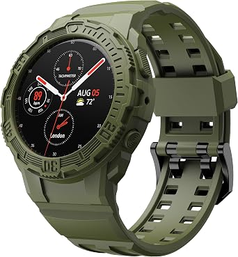 Band Compatible With Galaxy Active 2 Watch 40mm, Rugged Protective Case With Easy Install