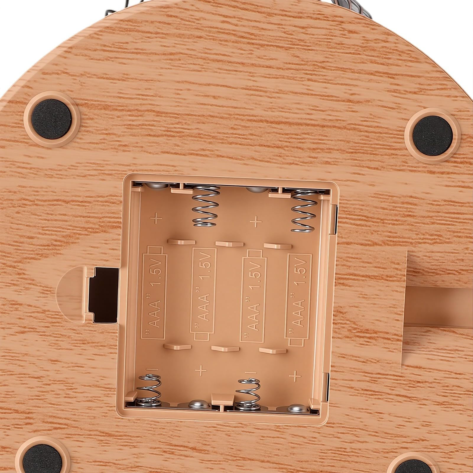 Sxhlseller Ventilador de Escritorio Pequeño, Ventilador de Mesa Oscilante Portátil de 2 Velocidades con Apariencia de Veta de Madera, Mini de Refrigeración con Doble Alimentación USB o Funciona con