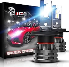MZS Mini H4 LED Headlight Bulbs,10000LM 6500K Cool White CREE Chips 9003 All-in-One Conversion Kit w/360 Degree Adjustable Beam - coolthings.us