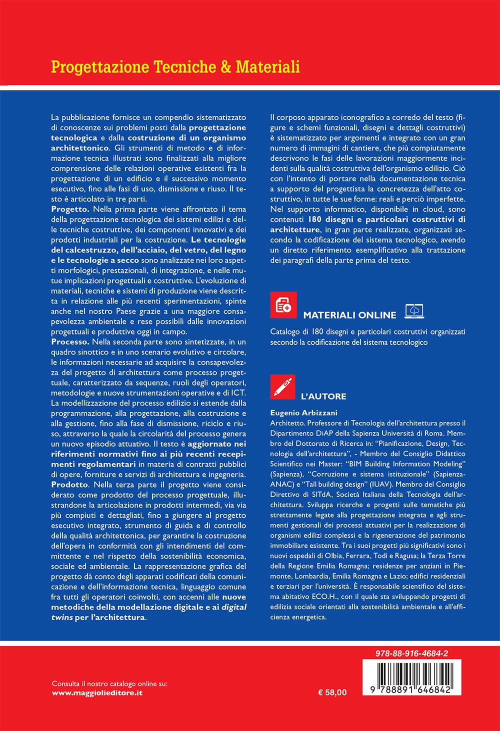 Progettazione tecnologica dell'architettura. Processo, progetto, costruzione. Con espansione online