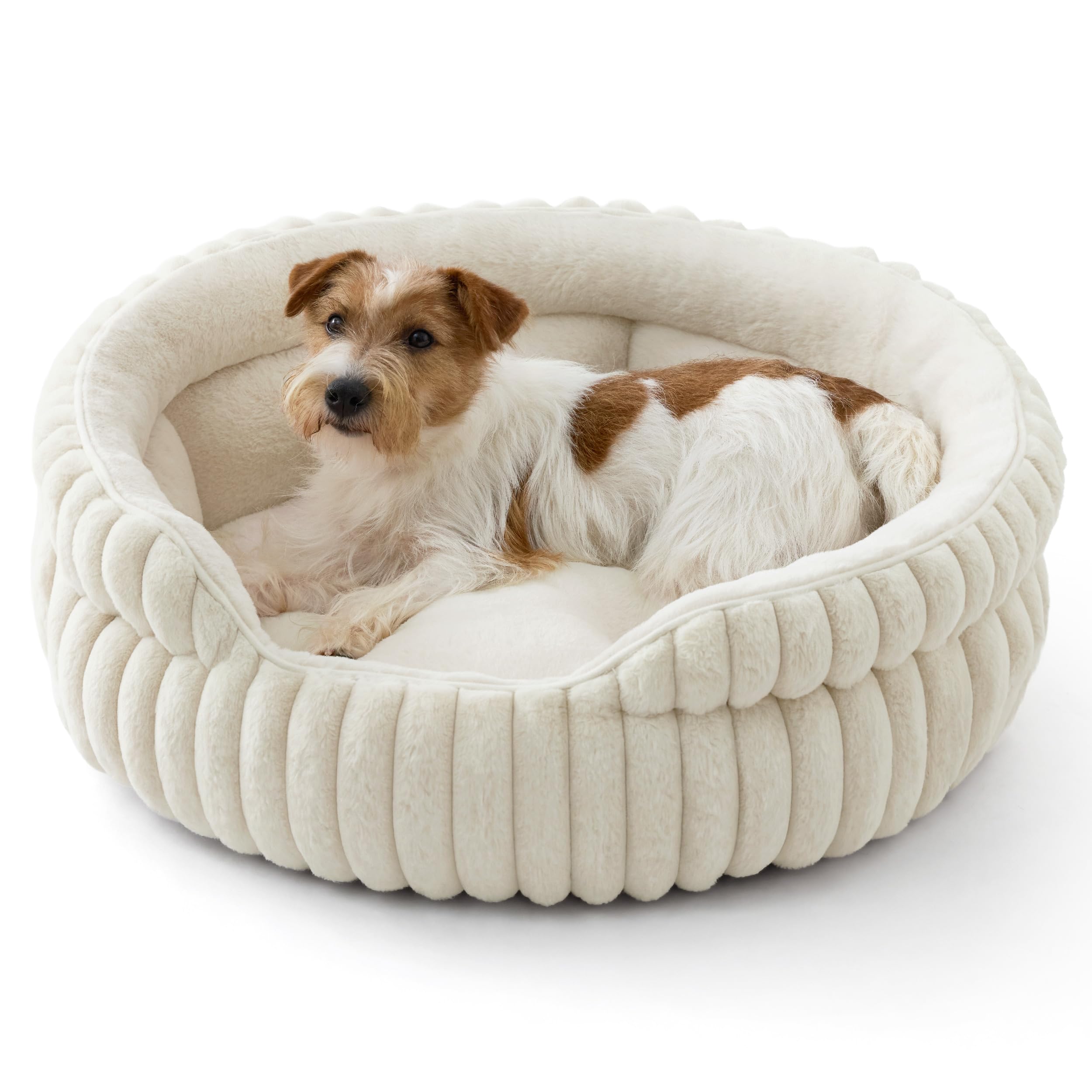 Bedsure ComfyFleece Round Cat Bed