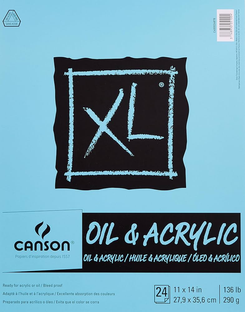 Amazon.com: Canson XL Series Oil and Acrylic Paper, Foldover