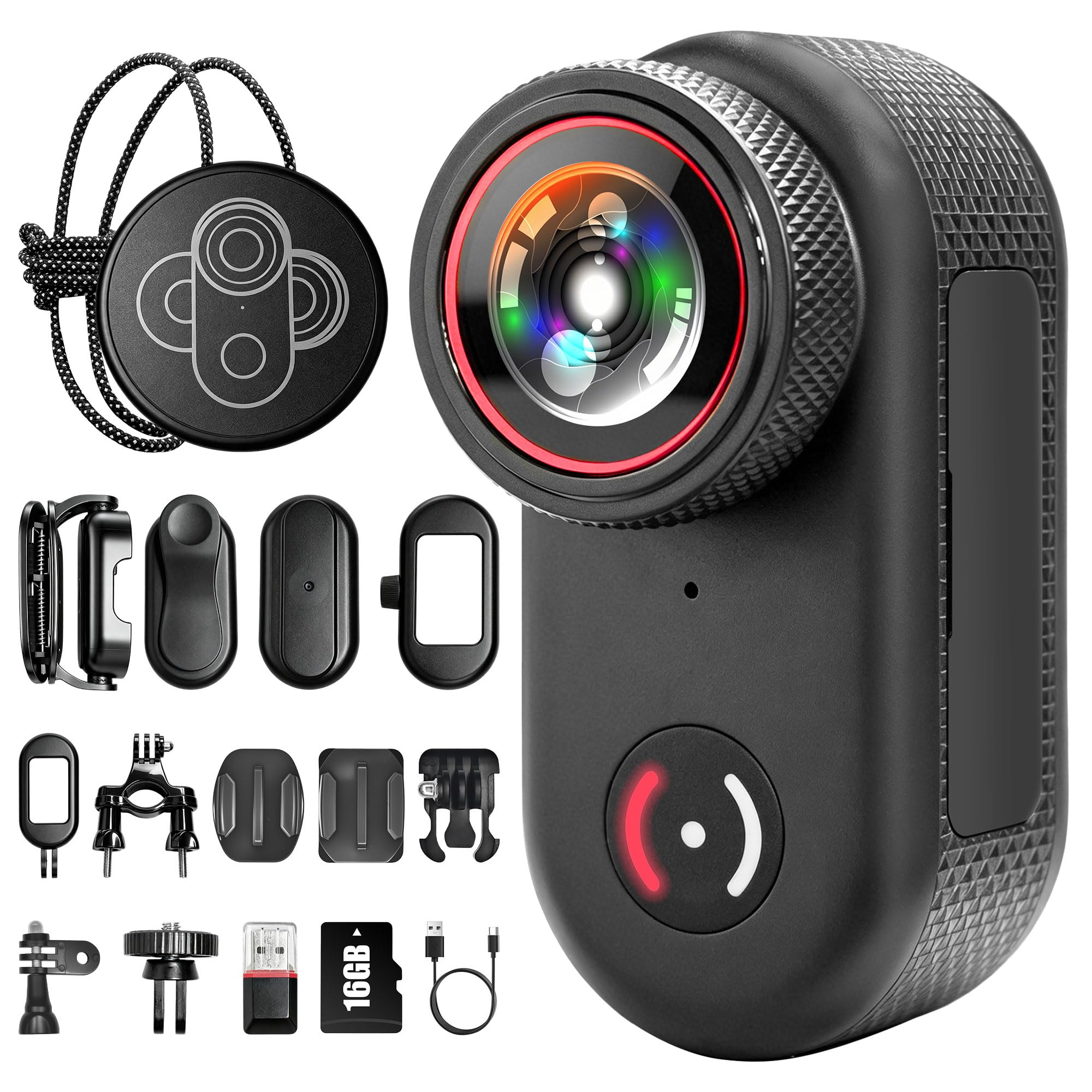 JAXION 2026 Versione Action Cam 4K,Dash Cam Moto,Pocket Body Cam per Viaggi | Display HD da 1,47 pollici/WiFi/Grandangolo 140°/Eis/Impermeabile 30 M/360° Clip Magnetica per Biciclette/Casco Moto/Sport