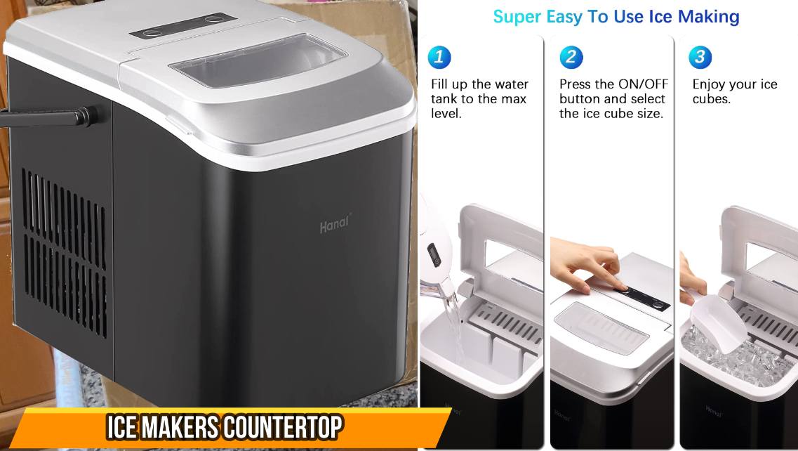 Ice Makers Countertop WANAI Portable Ice Machine