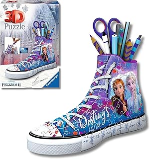 Comprar Ravensburger - Puzzle 3D Niños Portalápices Disney Frozen Sneakers | Puzzles 3D para Niños De 8 Años O Más | Maquetas para Montar De 108 Piezas | Regalo Niño 8 Años O Más