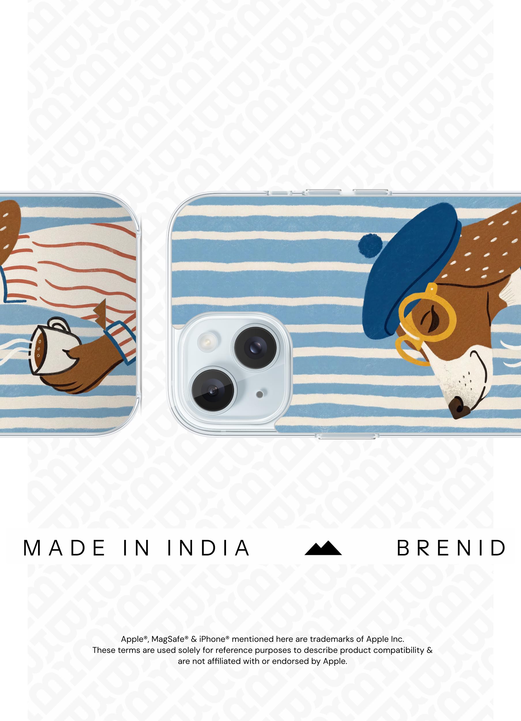 Case Cover for iPhone 15, MagSafe Compatible - Dog & Coffee — Amazon image 3