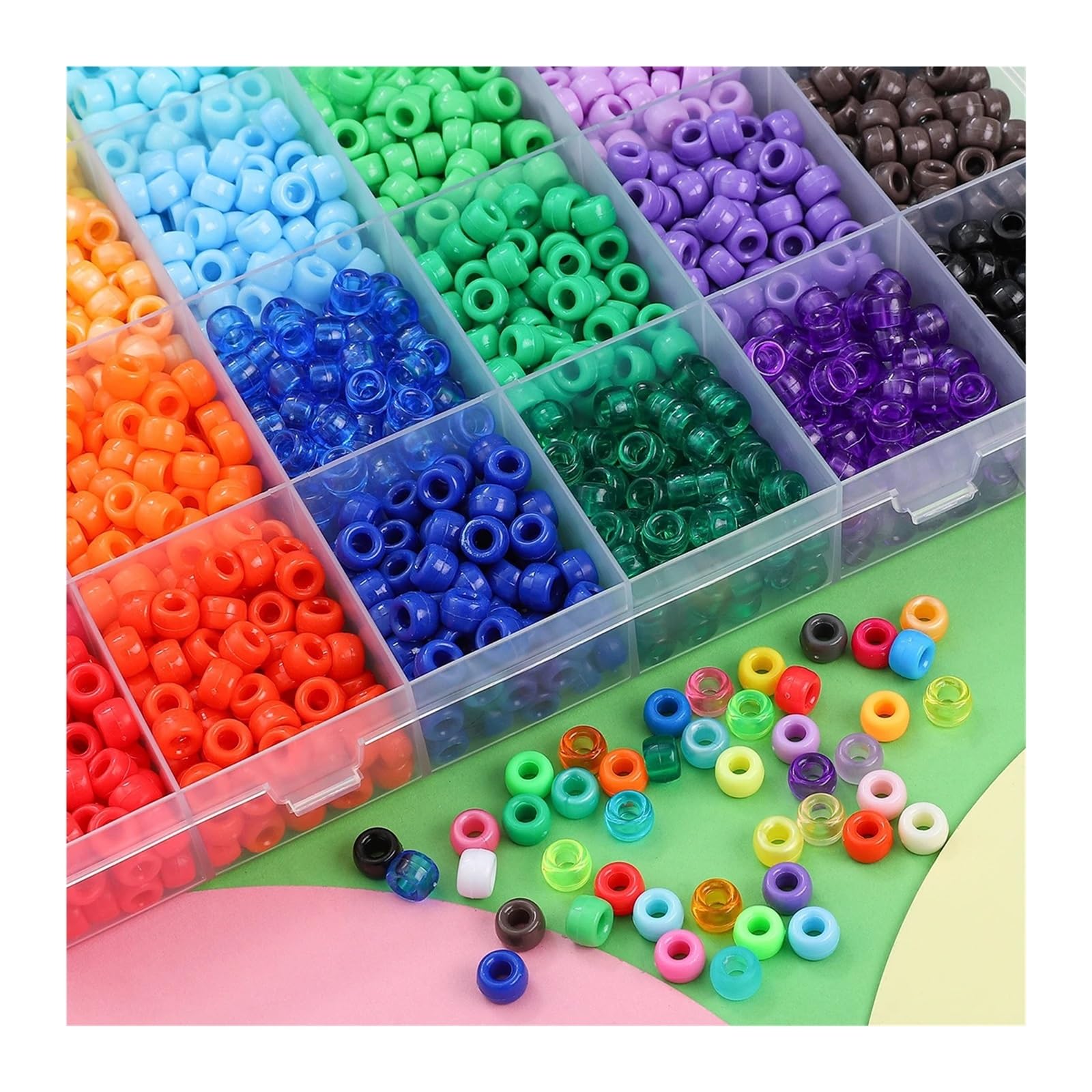 kits de cuentas de bricolaje Kit de manualidades con cuentas 2400 piezas