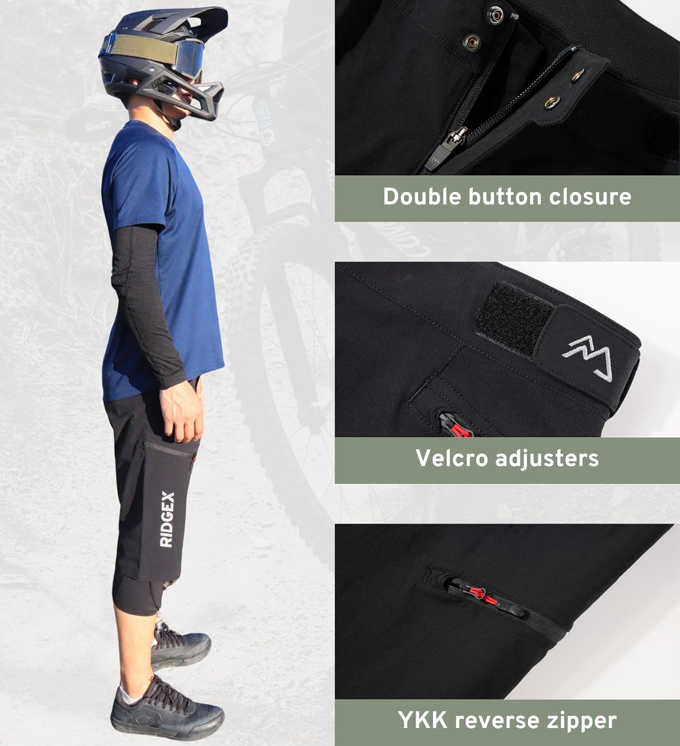 Mountain Bike Shorts Water Repellent MTB Enduro Downhill Trail Cycling Biking Shorts