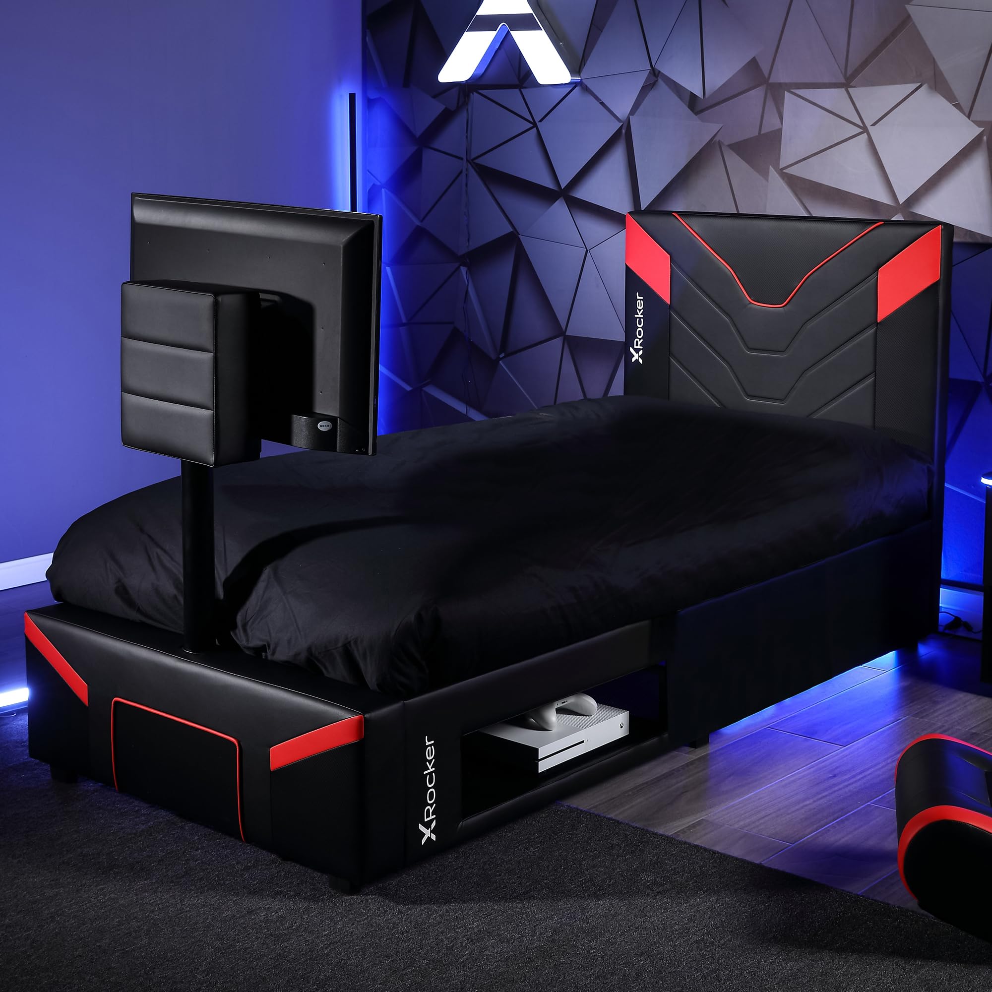 Cerberus Twist TV Bed - Carbon Red