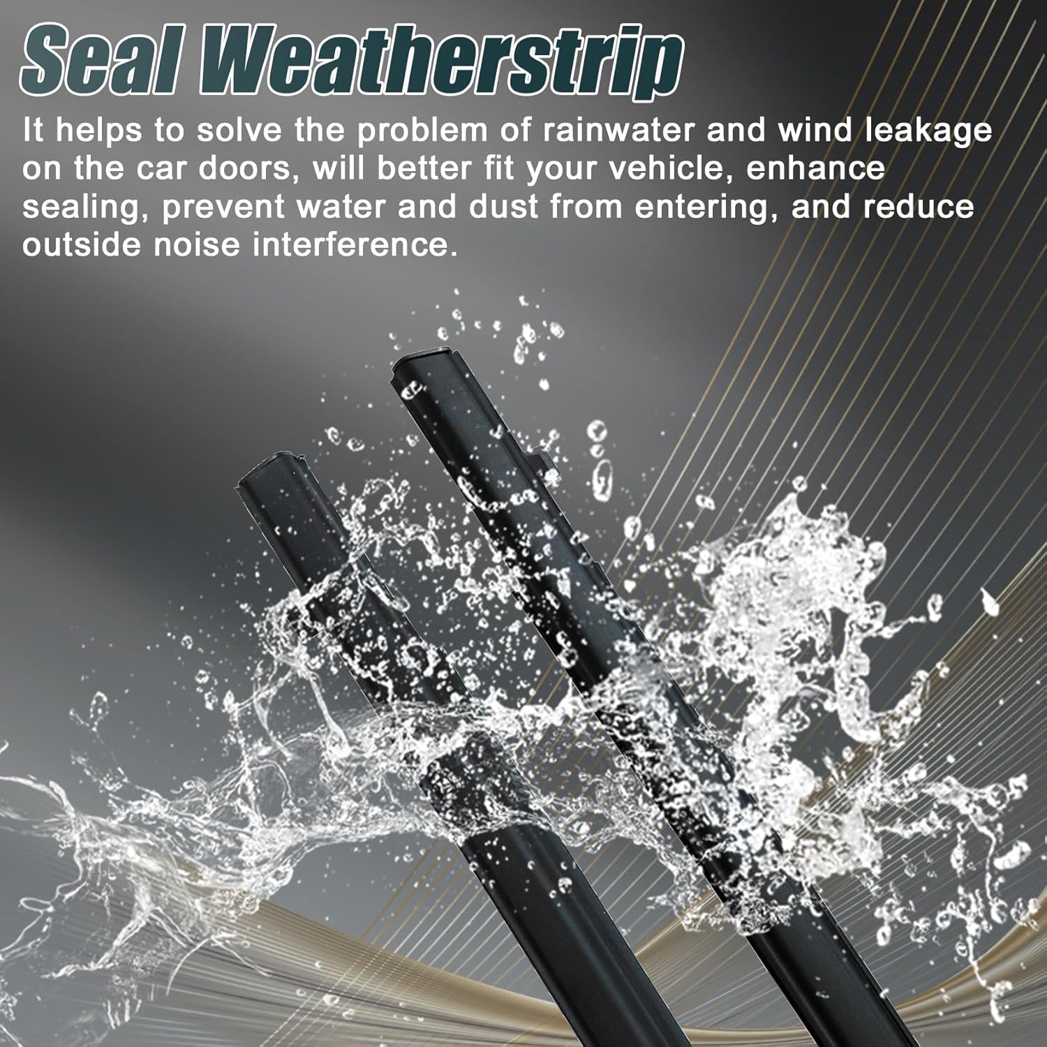 FZJDSD 4PCS Car Outer Door Glass Window Moulding Trim Weatherstrip Seal Belt Compatible with Honda Fit Hatchback 4-Door 2007 2008 Window Weather Stripping