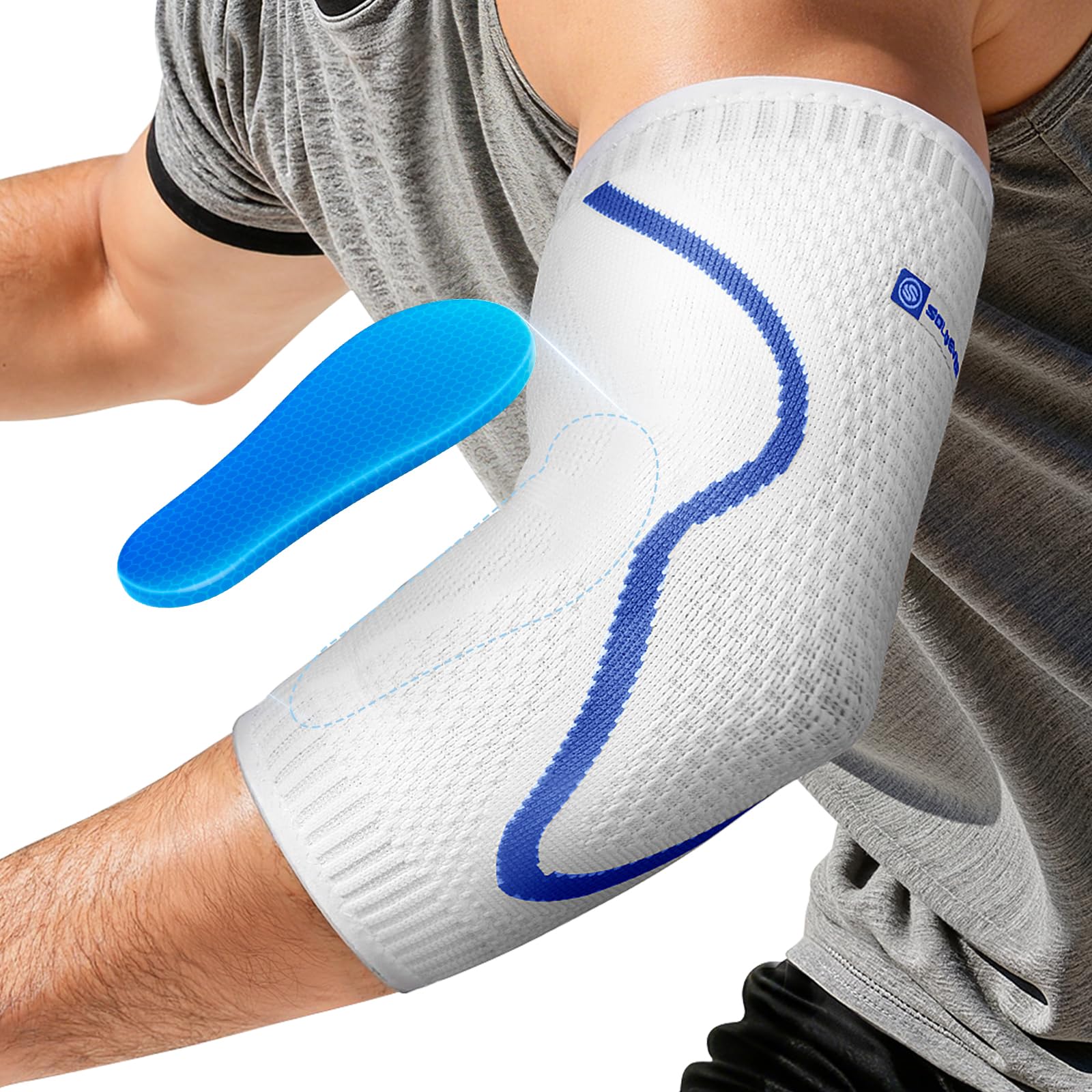 40% Off SOLOEVER Elbow Brace Support with Gel Pads