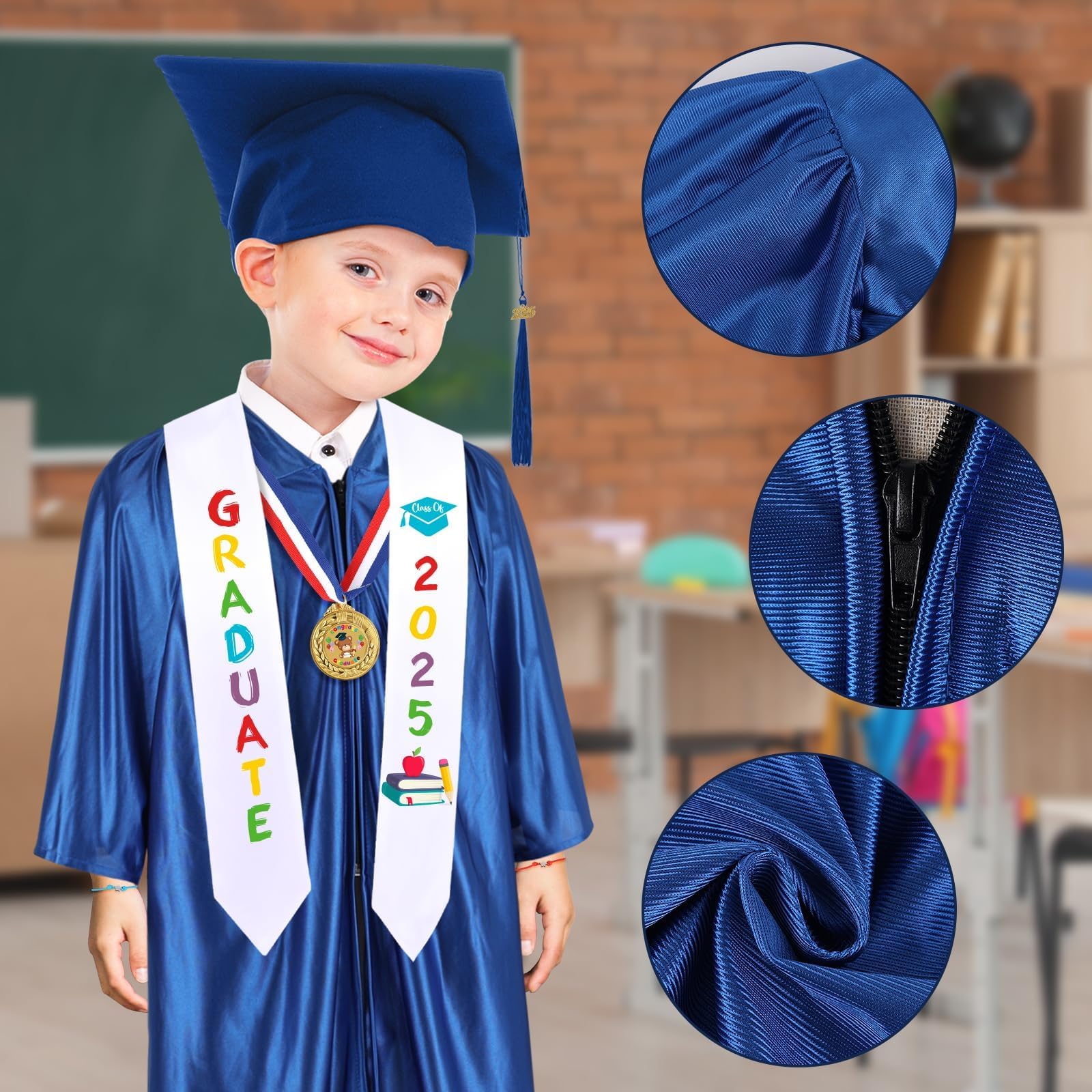 Snapklik.com : YLOLUL 2025 Kindergarten Preschool Graduation Gown Cap ...