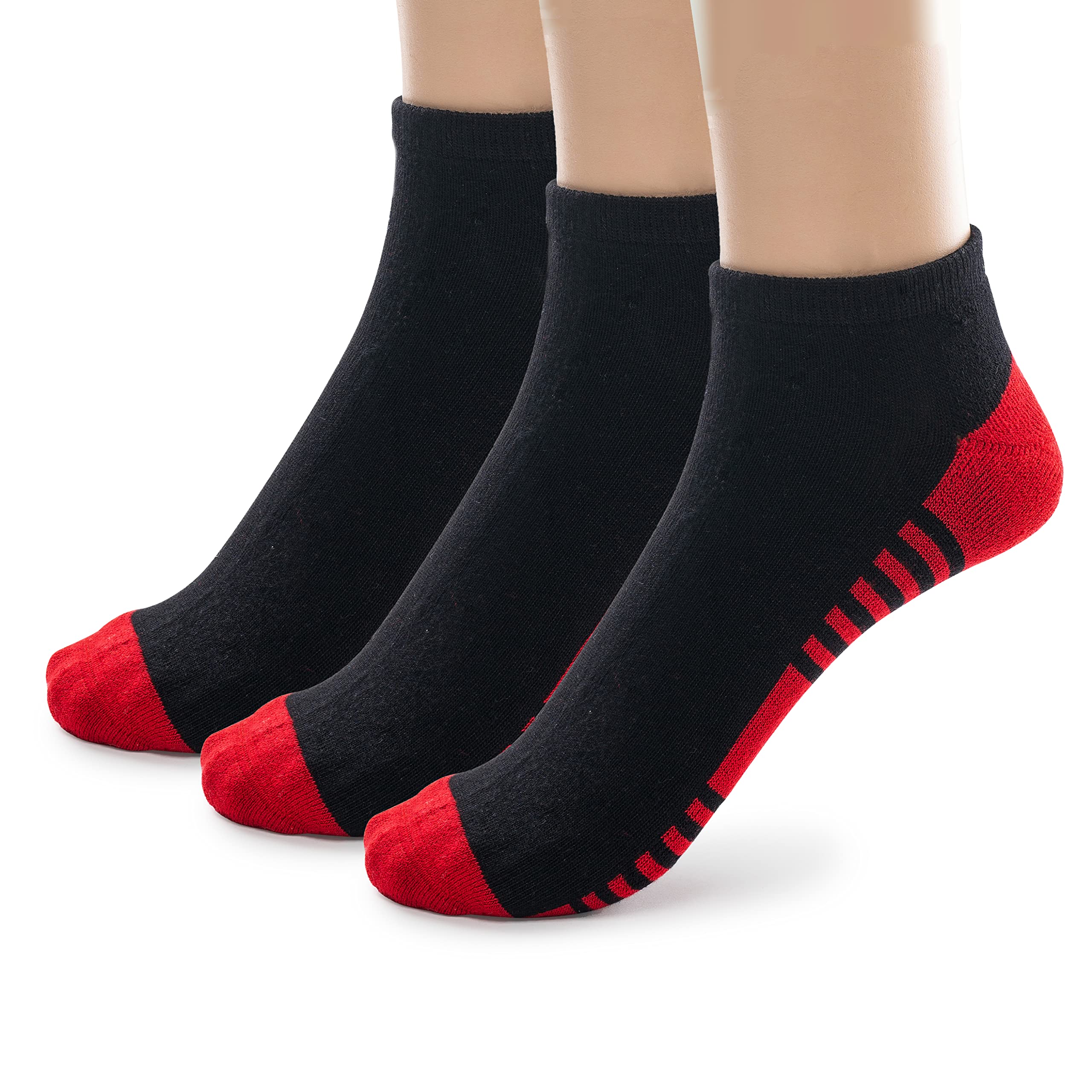 Kids Athletic Ankle Socks | No Show Viscose Bamboo Cushioned Socks for Kids