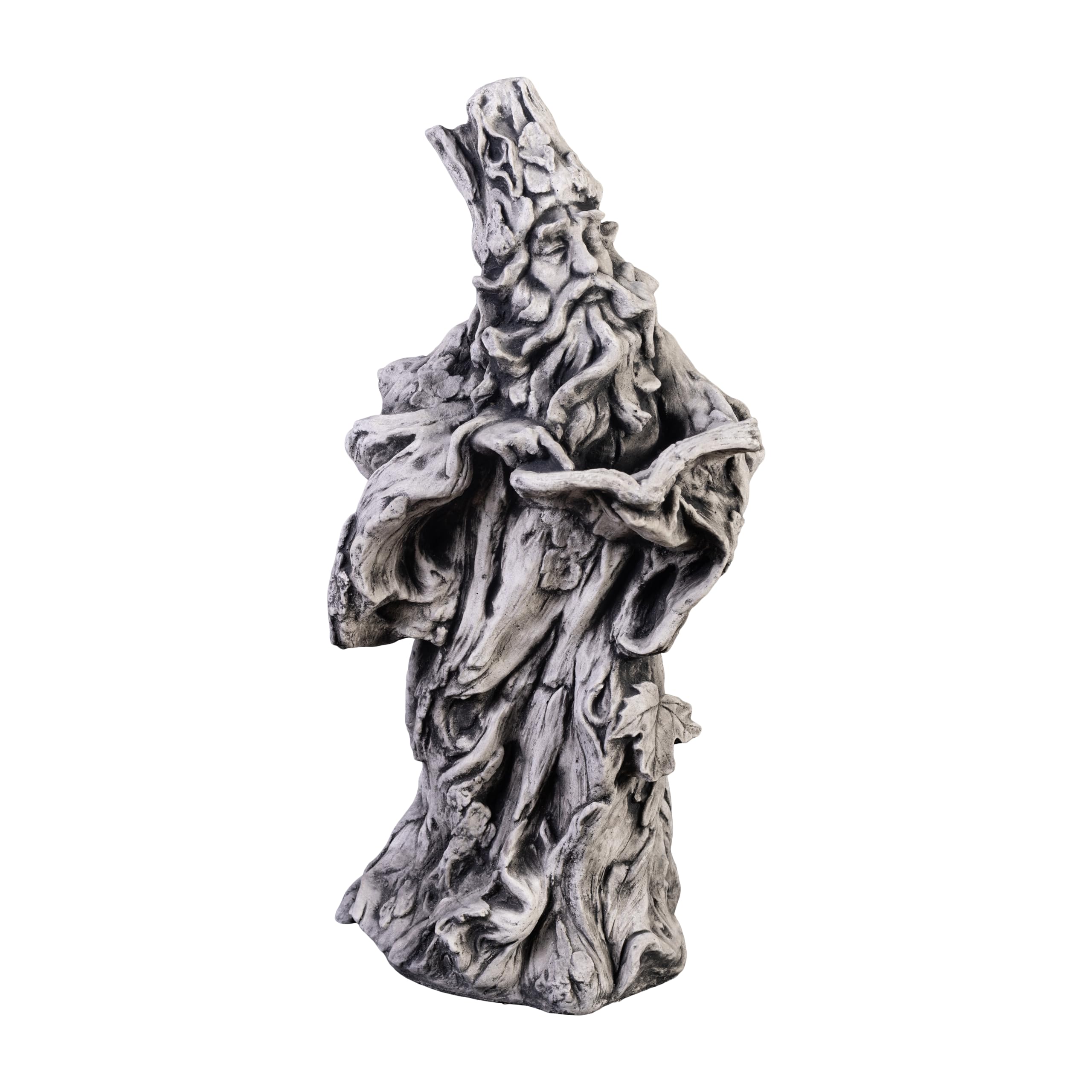 Waldschrat Nature Spirit Wizard Stone Figurine 55 cm 18 kg White Concrete Fro...