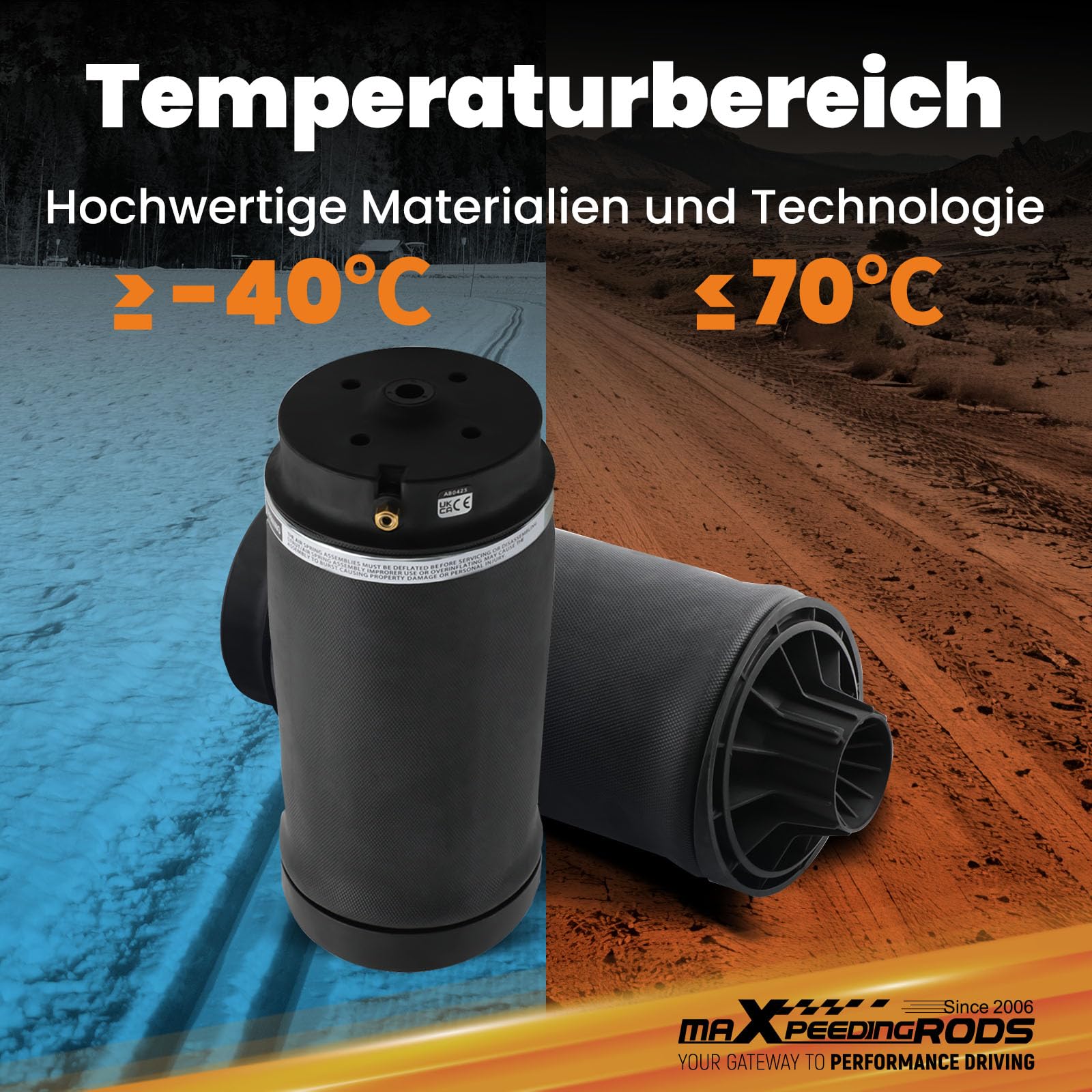 maXpeedingrods 2 Molle ad Aria Pneumatiche Posteriore Sinistro e Destro per Mercedes-Benz R-Class W251,Sospensione Pneumatica Ammortizzatori ad Aria Rear Suspension Air Spring Bags