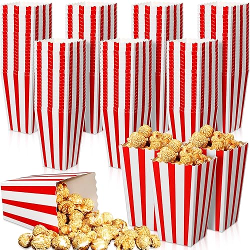 Engrowtic 300 cajas de palomitas de maíz para fiestas, mini contenedores de papel para palomitas de maíz, soportes para golosinas para fiestas,