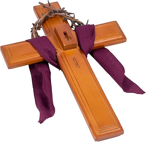 Miniatura 2 de Roman Giftware Inc., Colección de cruces religiosas, cruz de corona de espinas de 10 pulgadas de alto, religiosa, inspiradora, duradera (10 x 2 x 6)