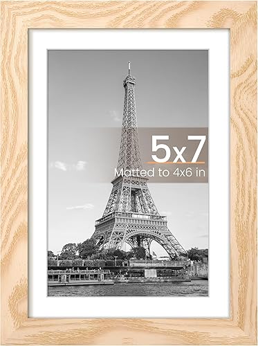 Vista 611 de upsimples - Portarretratos de 8.5 x 11 pulgadas, para fotos de 6 x 8 pulgadas con paspartú o de 8.5 x 11 pulgadas sin paspartú, marcos de fotos
