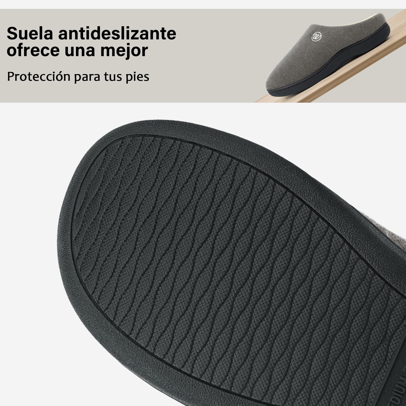 Wostock Inverno Pantofole Donna Ciabatte Uomo Sherba Ciabatte Caldo Comode Scarpe da Casa Antiscivolo Memoria Schiuma Pantofole Interno Esterno