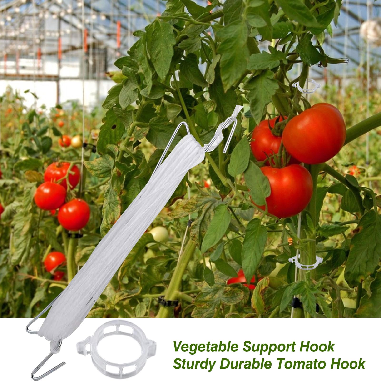 Ganci Per Pomodori 10 Pezzi Riutilizzabili Da Giardino | Ganci Porta Pomodori E Clip Di Supporto Per Piante Per Esterno Verdura Frutta Piante Fiori Cetriolo Anguria Uva Luffa