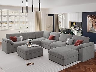EASE MOOSE Sectional Modular Sofa,Oversized U Shape Sectional Couch Wide...