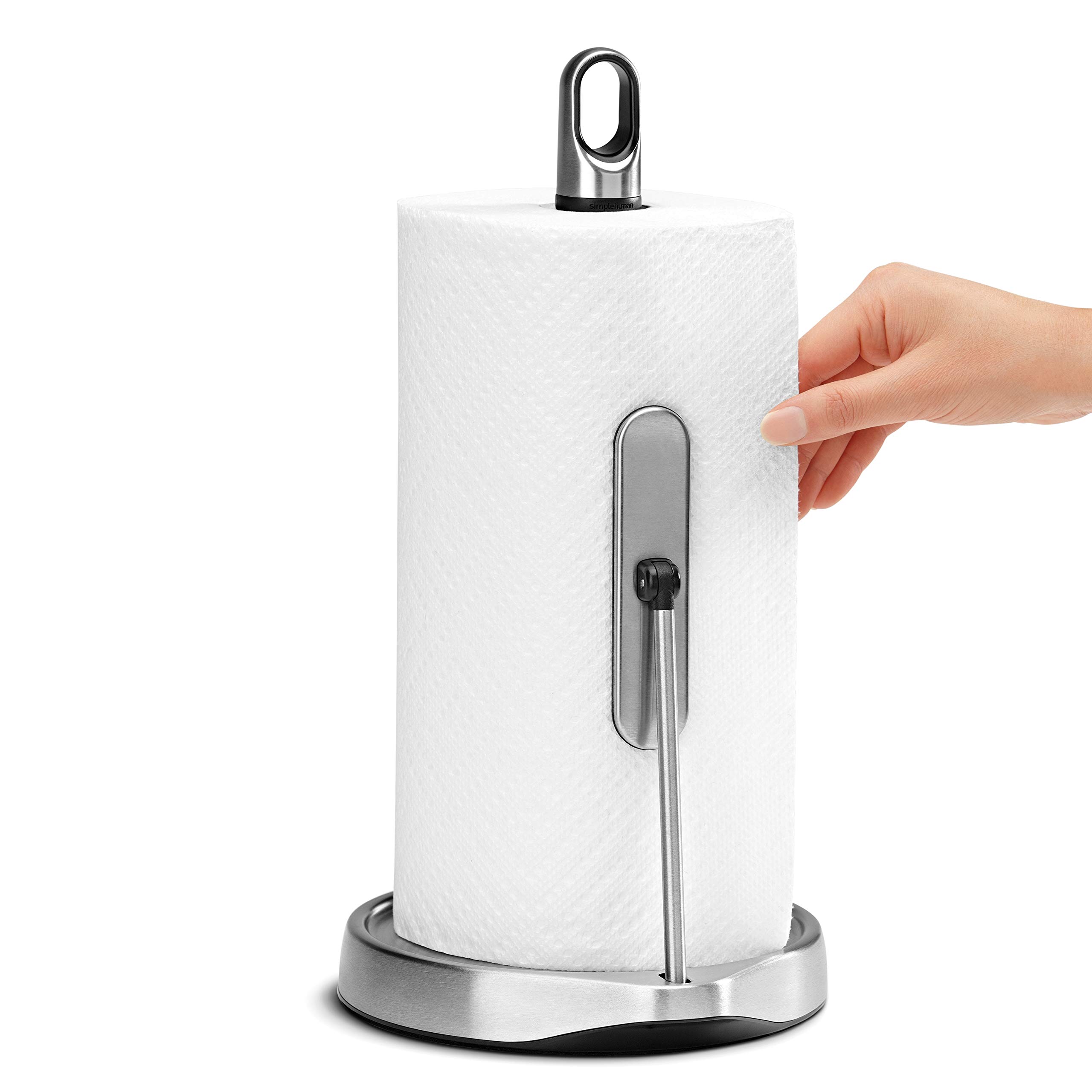 シンプルヒューマン キッチンペーパーホルダー KT1161 新品 未使用 Amazon｜simplehumanキッチンペーパーホルダー プレスバー付 シルバー