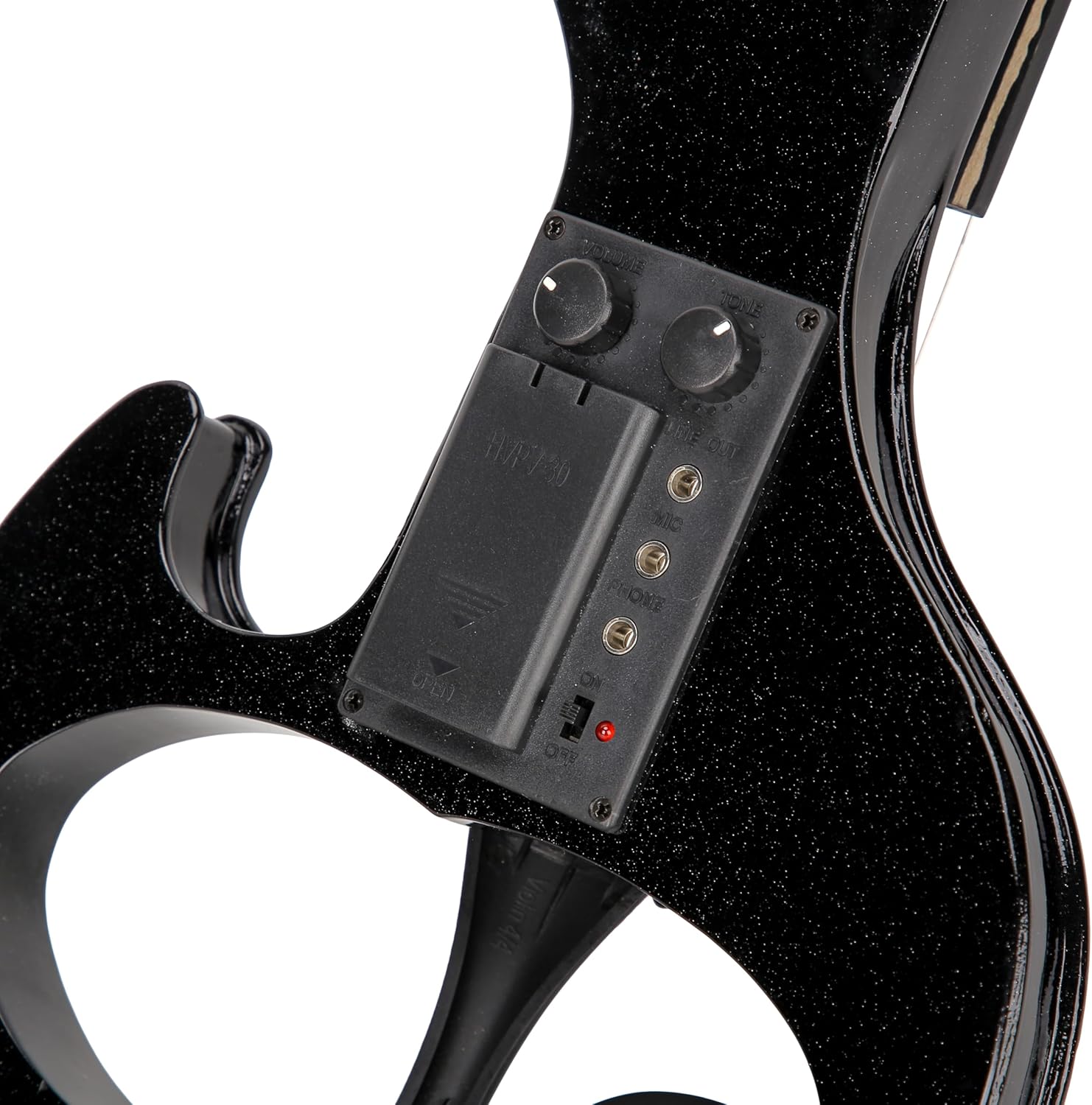 JEN-101 Electric Violin Black With Bow, Rosin and Hard Case