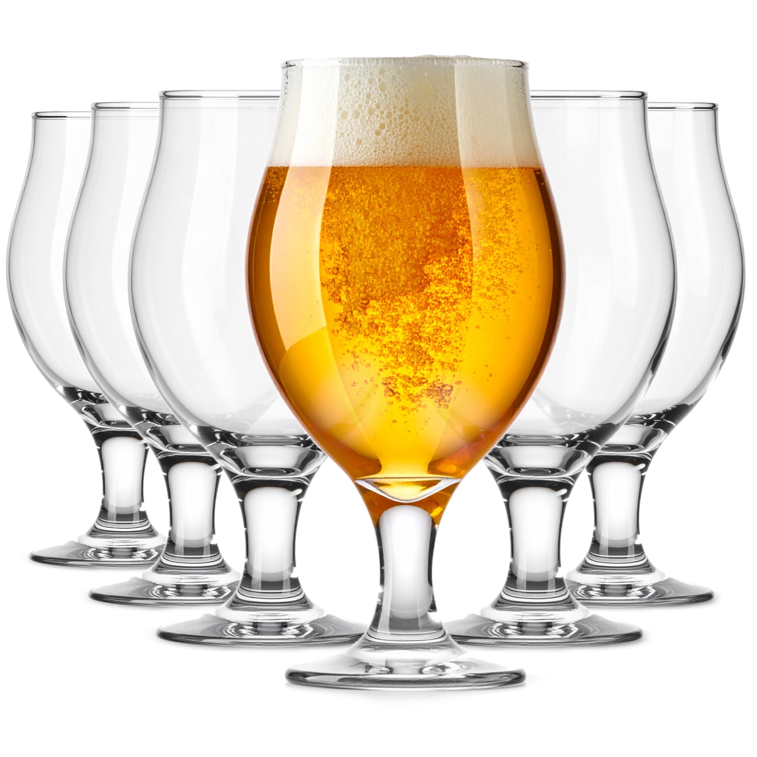Glasmark Krosno 1992 Transparent Pils Beer Glasses Set Of 6 500 Ml For Beer Cocktail Glasses Dishwasher Safe