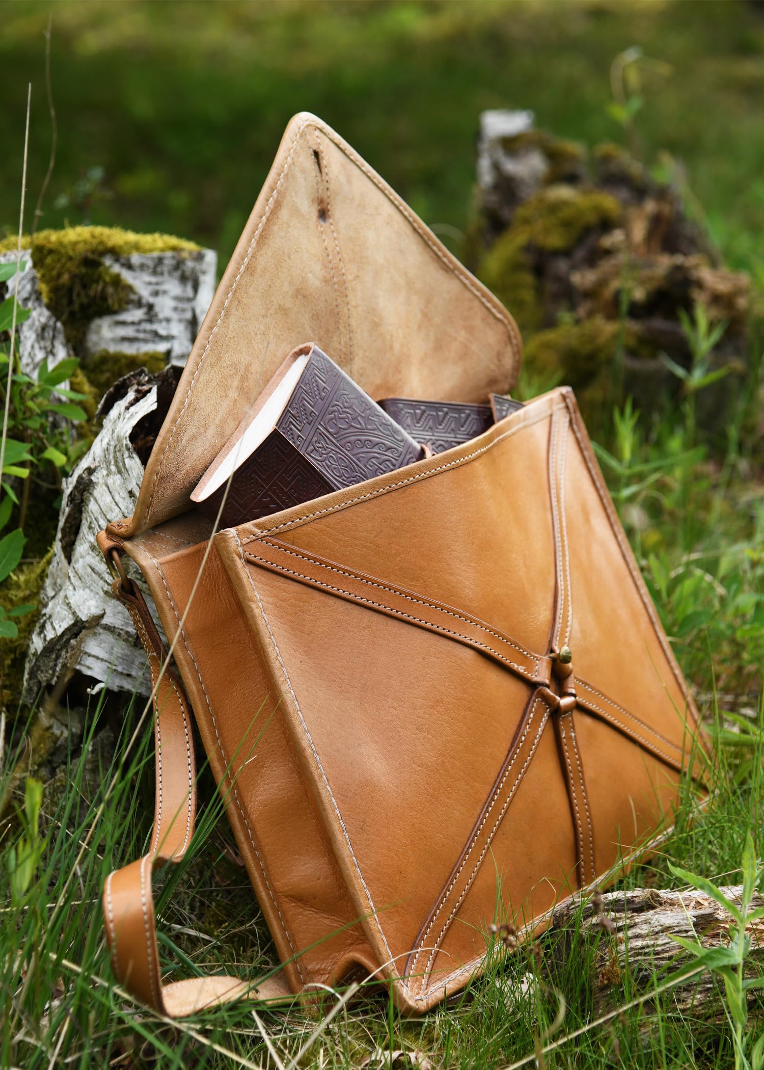 Battle-Merchant Römische Ledertasche Pera Authentische Reenactment-Replik aus Leder