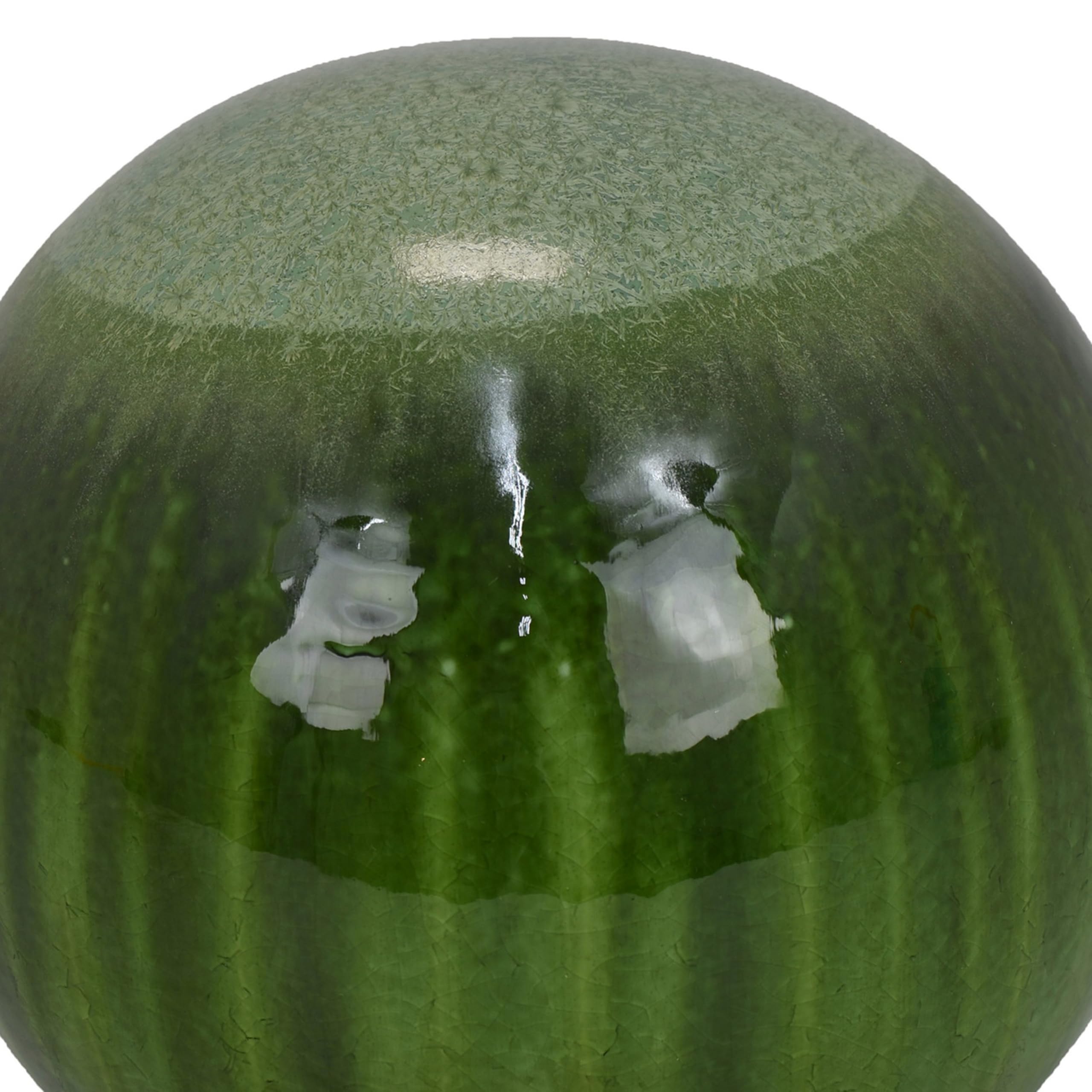 Benjara Mary Tabletop Accent Decor, Modern Round Orb, 10 Inch Green Ceramic